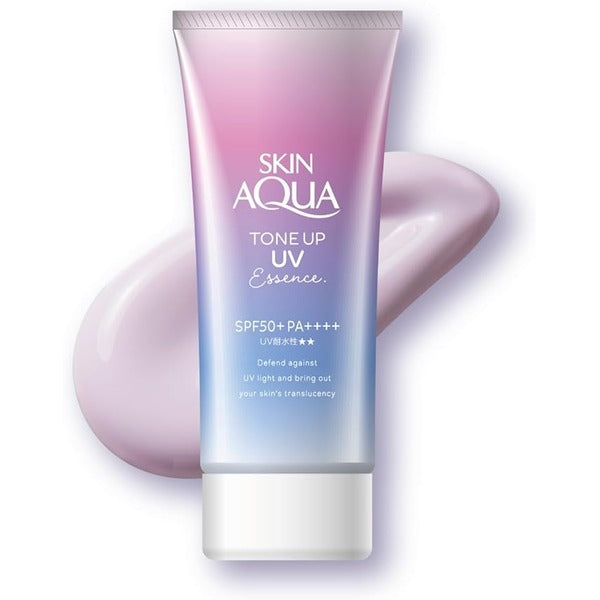 Skin Aqua Tone Up UV Essence Tinted Sunscreen Lavender SPF50+ 80g