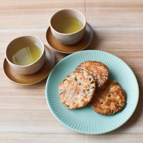 Sanko Seika Whole Soybean Senbei - Savory Soy Sauce Flavor (10pieces x 12bags)