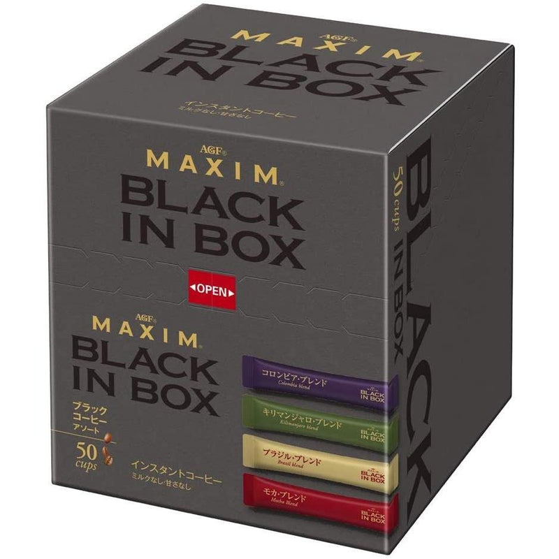 P-1-AGF-MAXBIB-50-AGF Maxim Black In Box Instant Coffee Assortment 50 Sticks.jpg