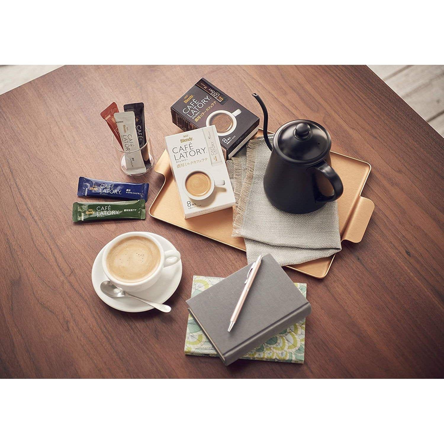 AGF Blendy Cafe Latory Instant Tea and Coffee Assortment Box 100 Stick ...