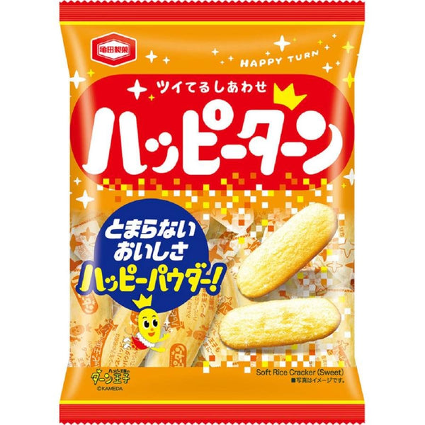 Kameda Happy Turn Senbei Rice Crackers 96g (Pack of 12 Bags)