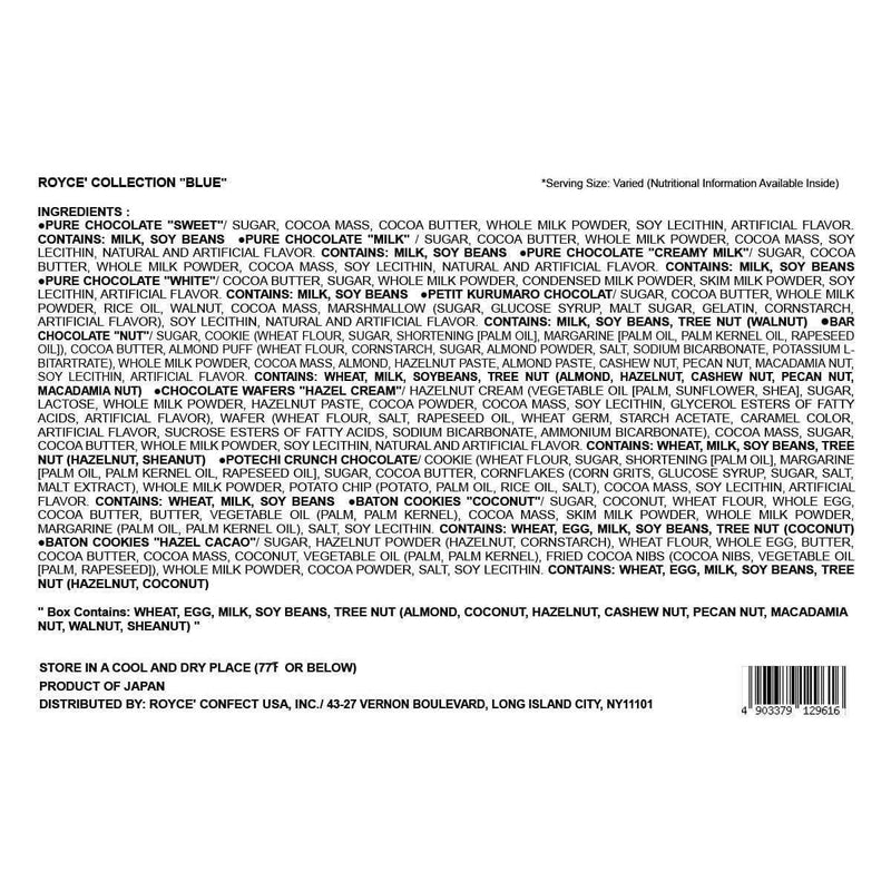 ROYCE' Chocolate - ROYCE' Collection Blue - Nutrition Facts and Ingredients