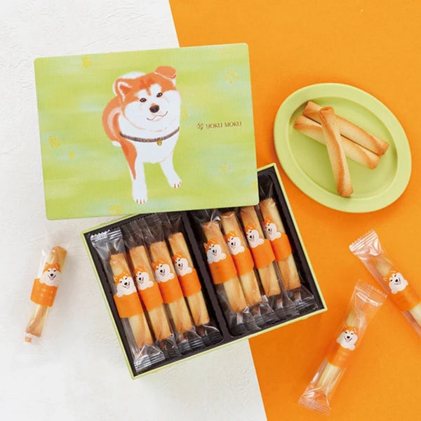 Yoku Moku Cigare Japanese Cigar Cookies Hachikō-themed packaging 18 Pieces